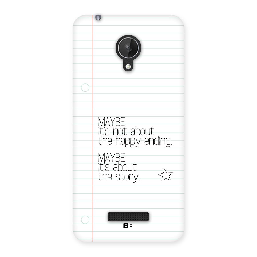 About Story Back Case for Canvas Spark Q380