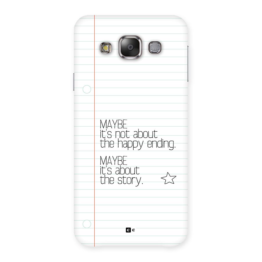 About Story Back Case for Galaxy E7