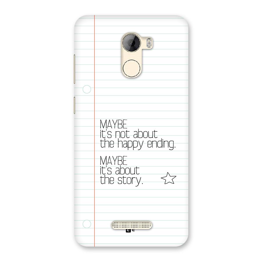 About Story Back Case for Gionee A1 LIte