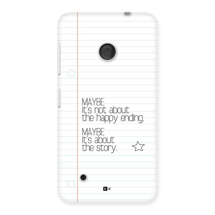 About Story Back Case for Lumia 530
