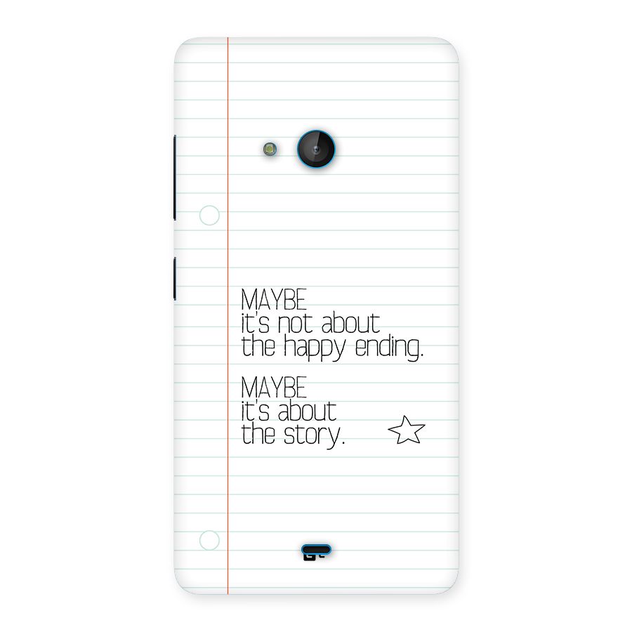 About Story Back Case for Lumia 540