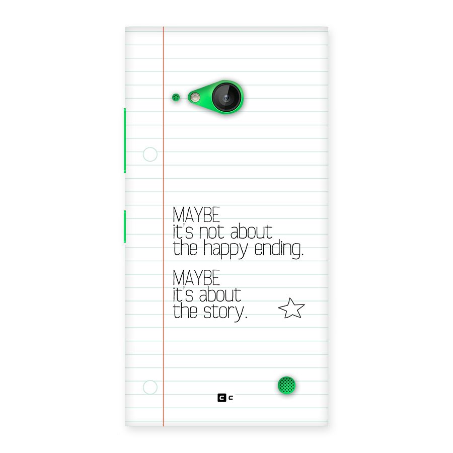 About Story Back Case for Lumia 730