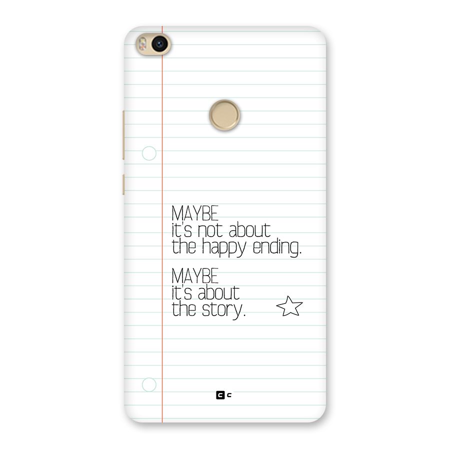 About Story Back Case for Mi Max 2