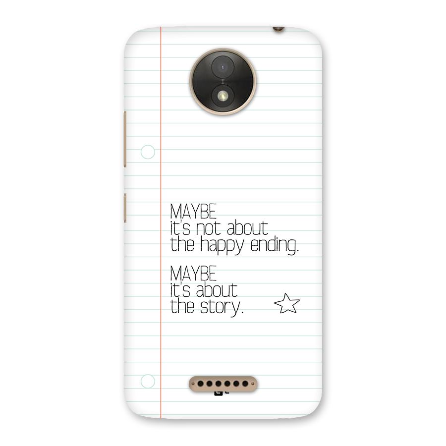 About Story Back Case for Moto C Plus
