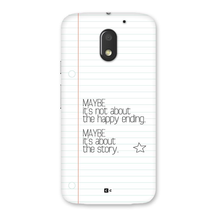 About Story Back Case for Moto E3 Power