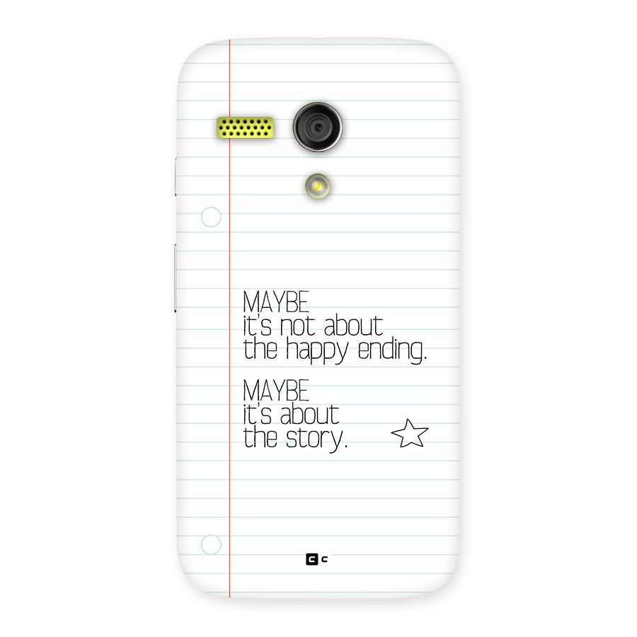 About Story Back Case for Moto G