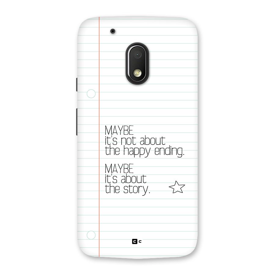 About Story Back Case for Moto G4 Play