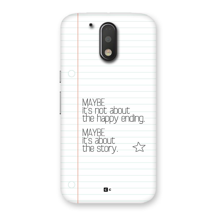 About Story Back Case for Moto G4 Plus