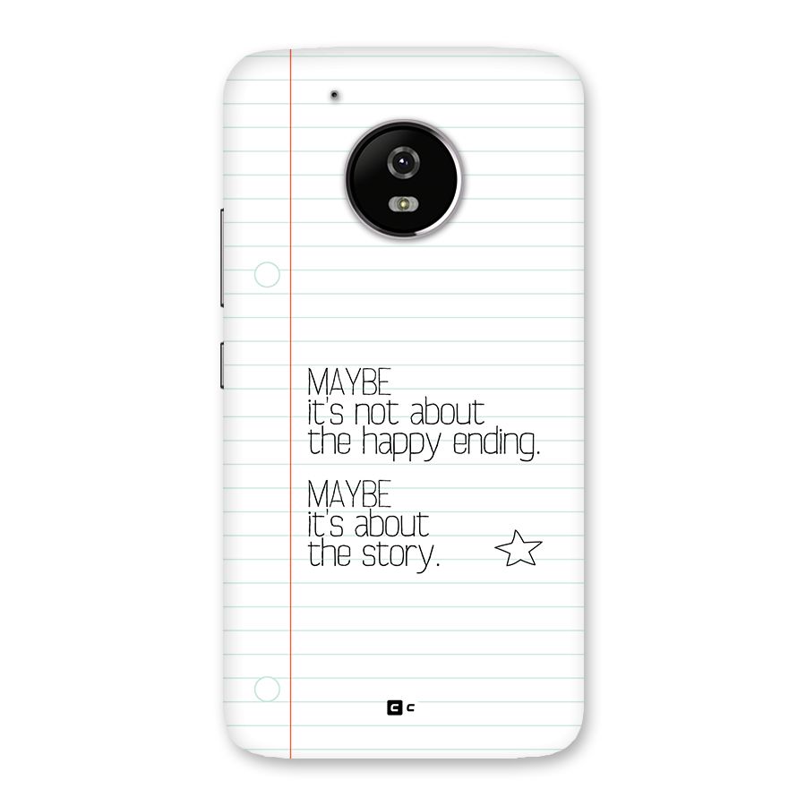 About Story Back Case for Moto G5