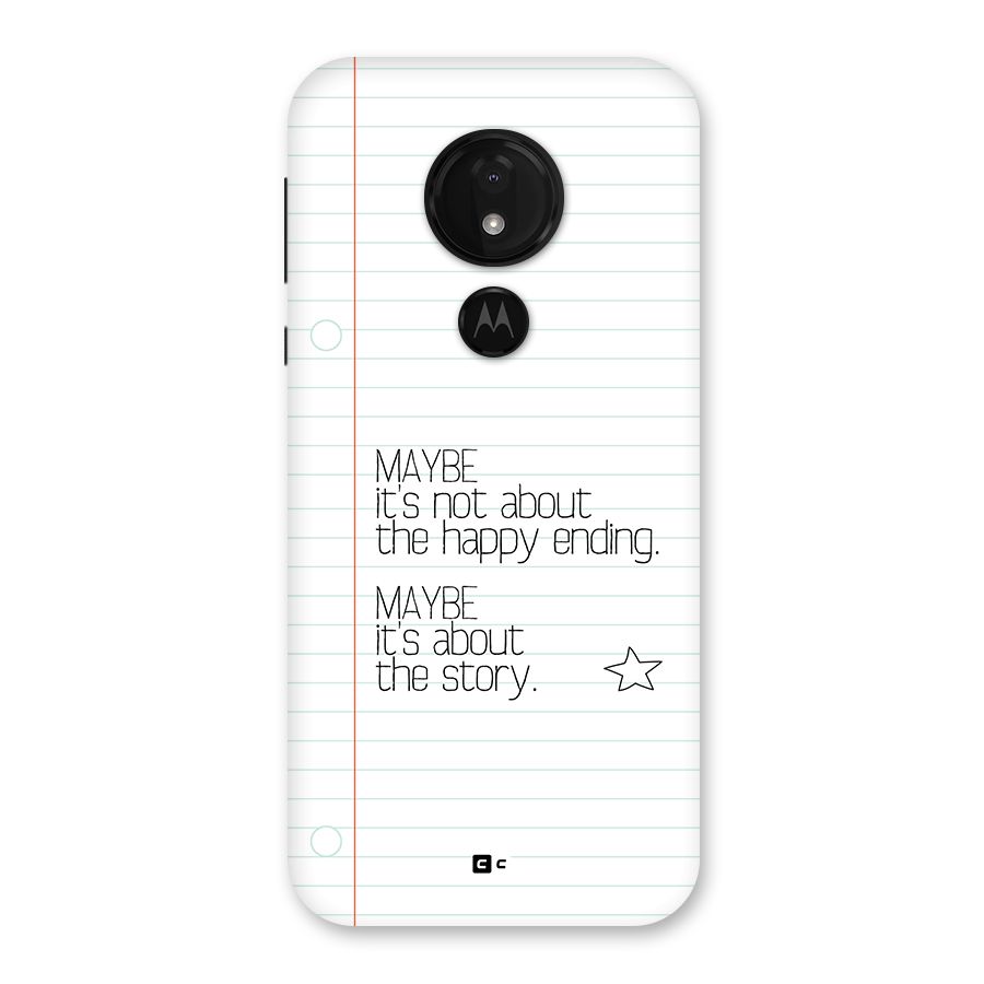 About Story Back Case for Moto G7 Power