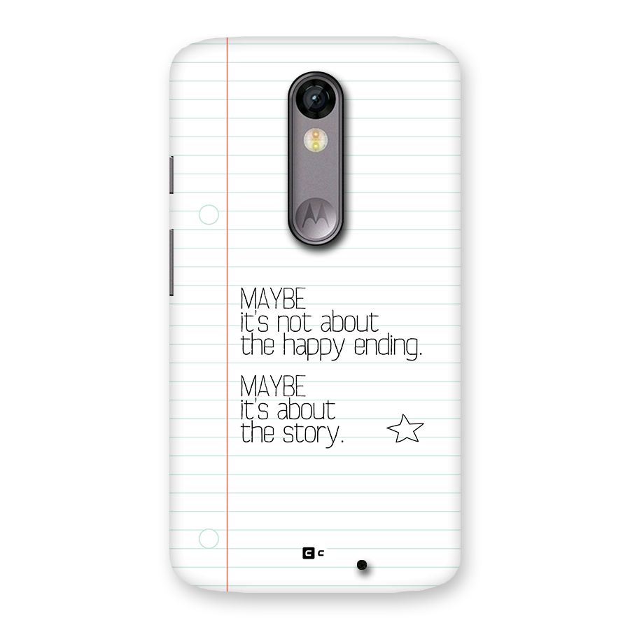 About Story Back Case for Moto X Force