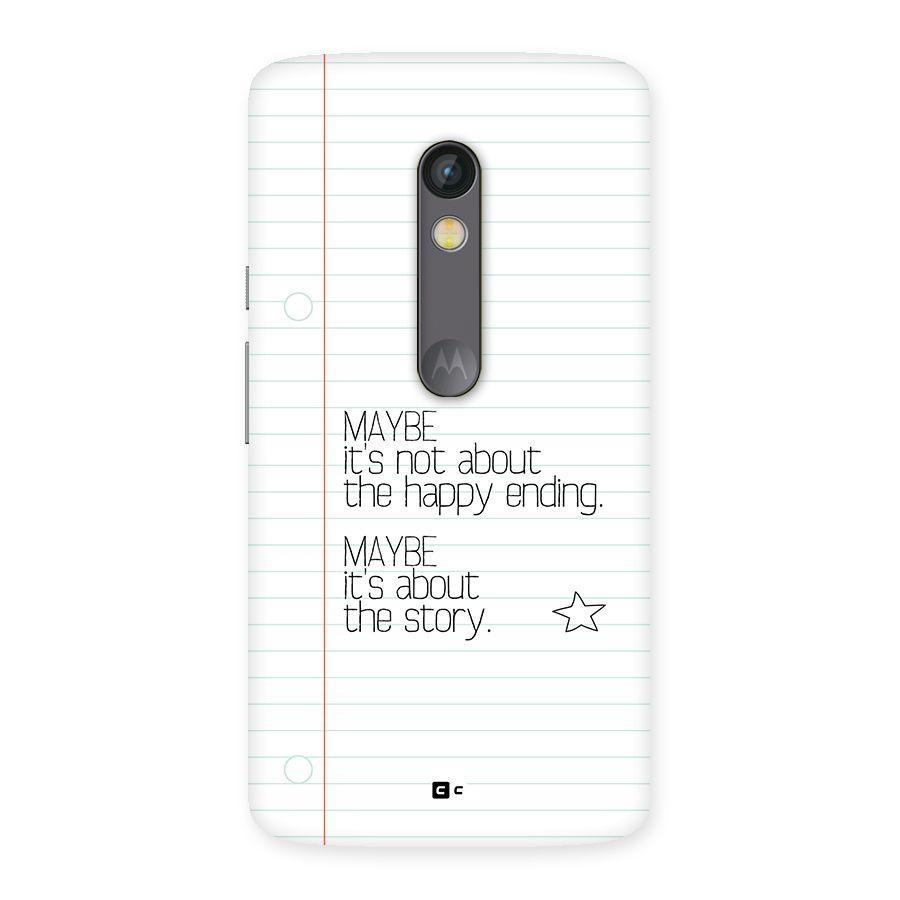 About Story Back Case for Moto X Play