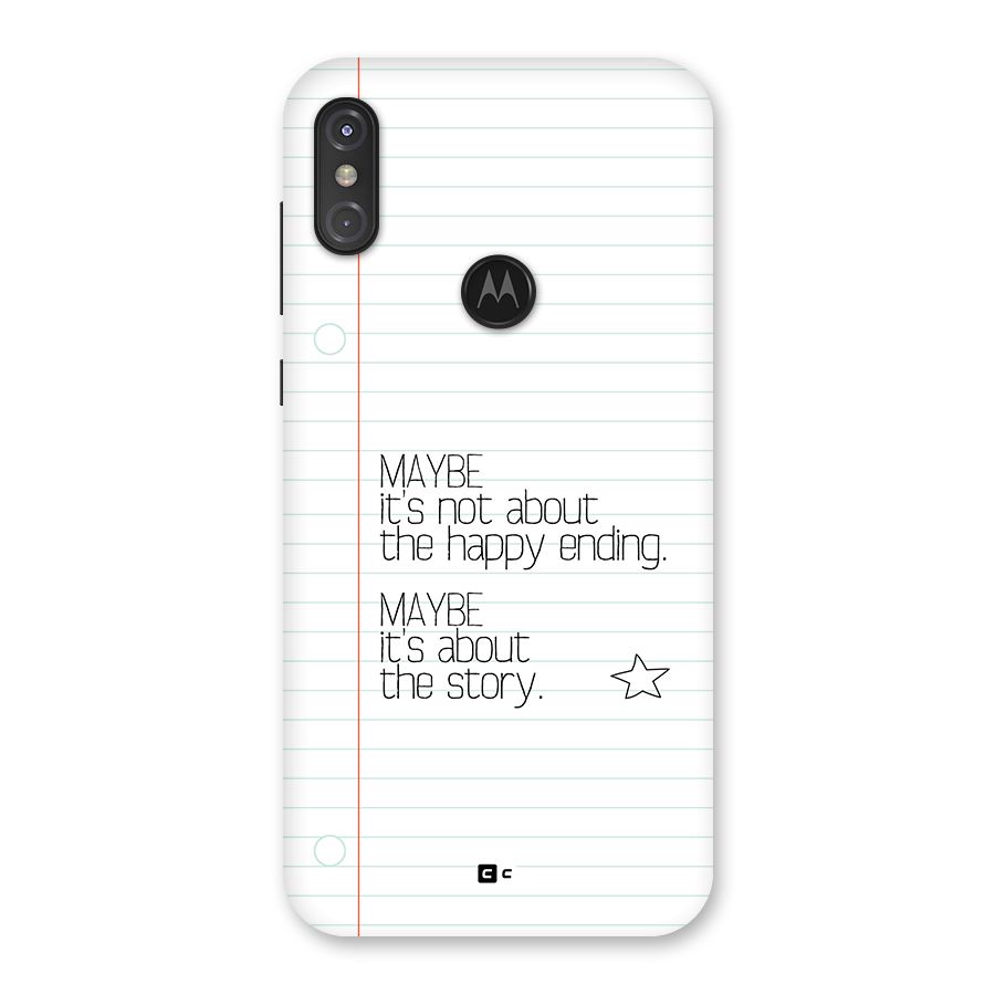 About Story Back Case for Motorola One Power