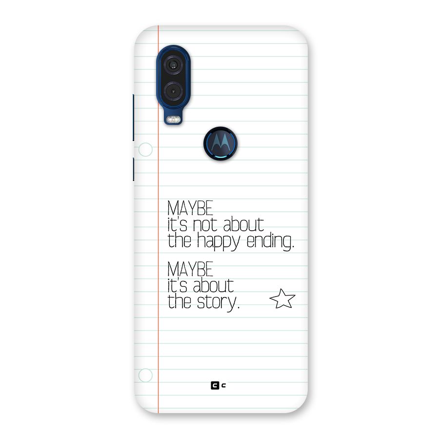 About Story Back Case for Motorola One Vision