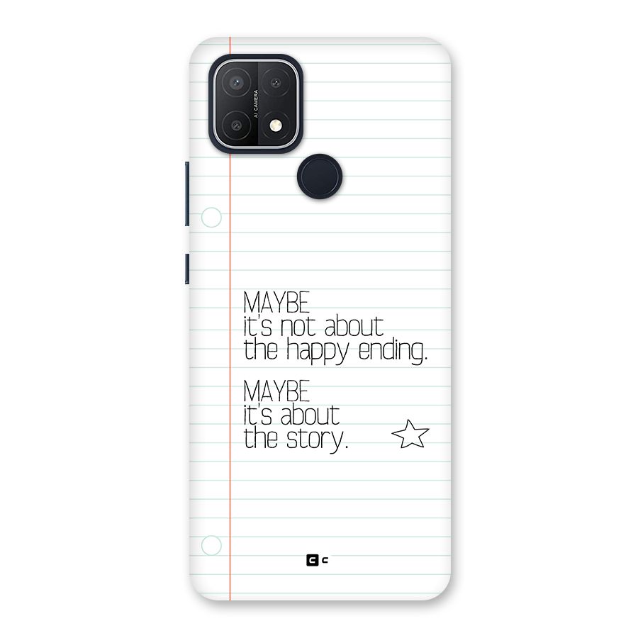 About Story Back Case for Oppo A15s