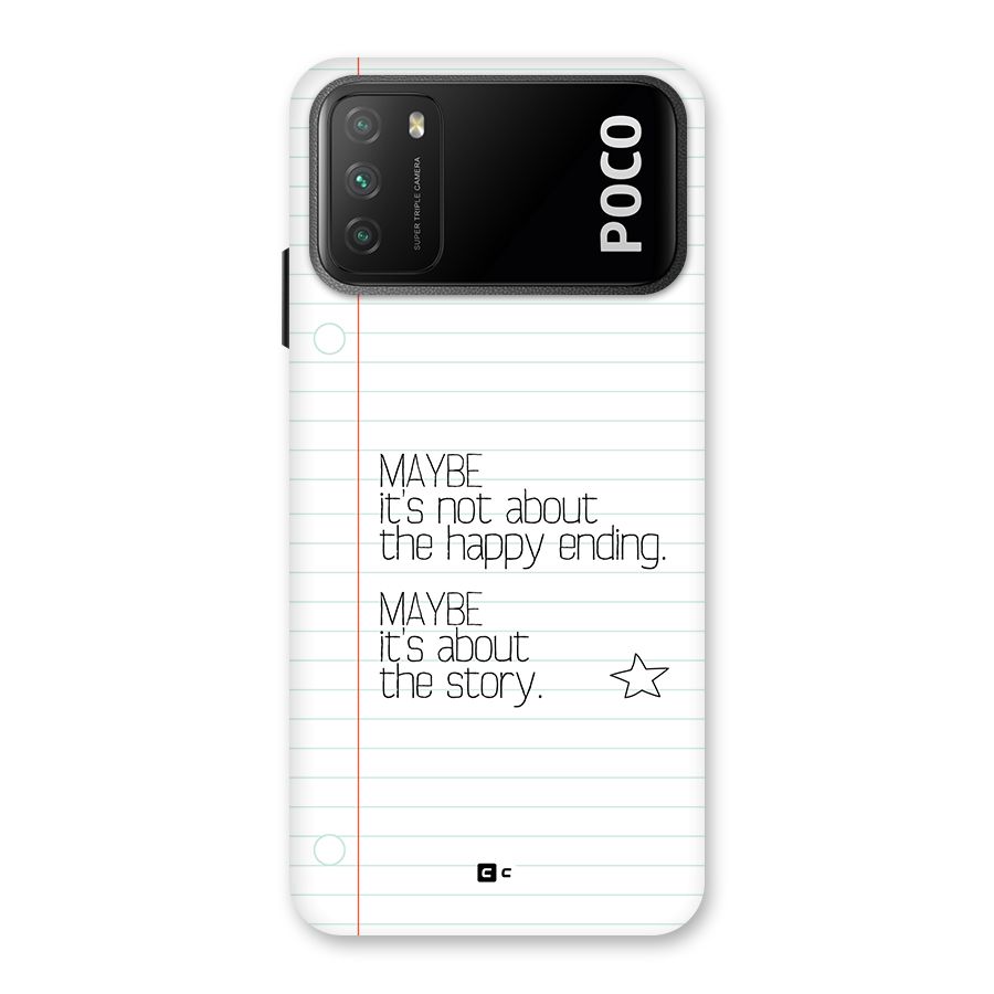 About Story Back Case for Poco M3