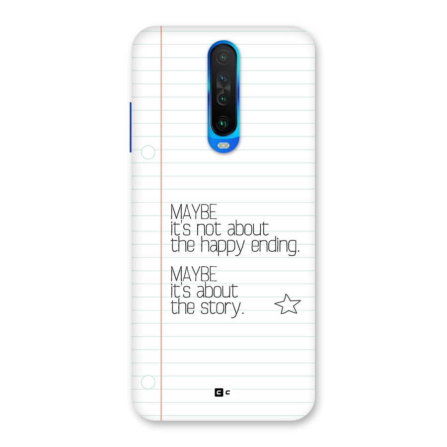About Story Back Case for Poco X2