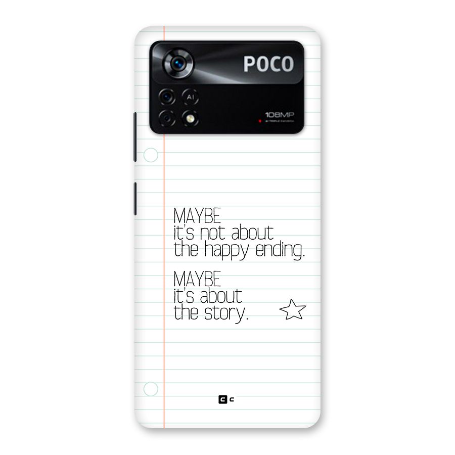 About Story Back Case for Poco X4 Pro 5G