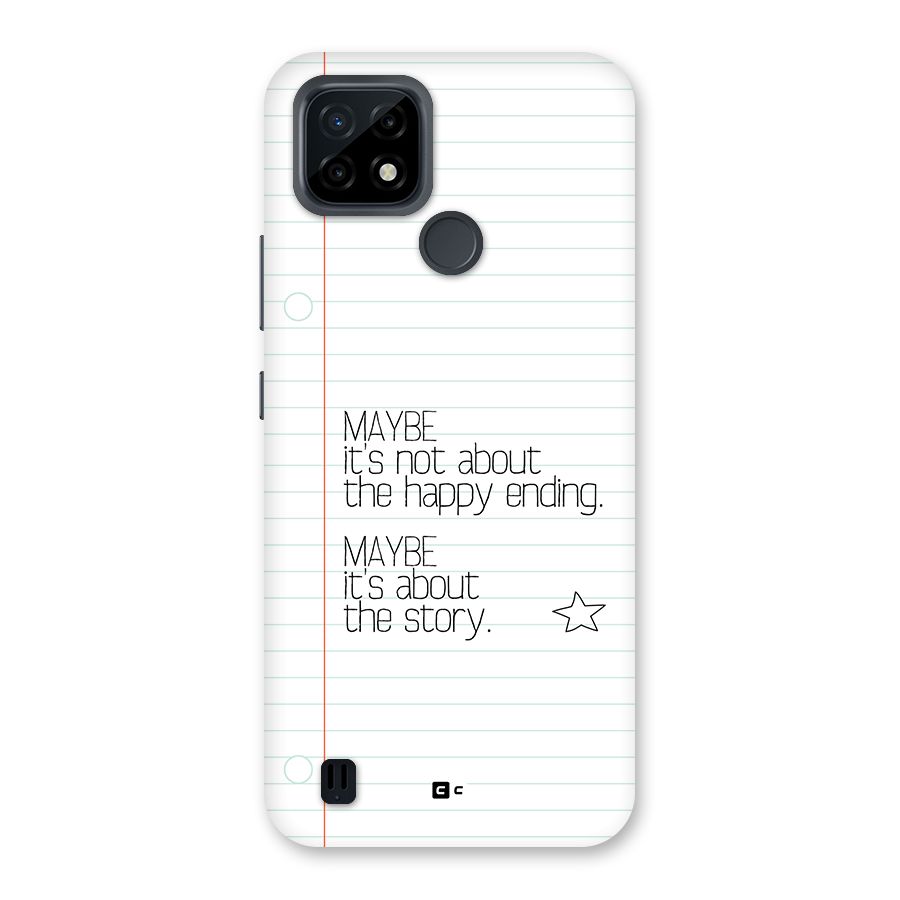 About Story Back Case for Realme C21
