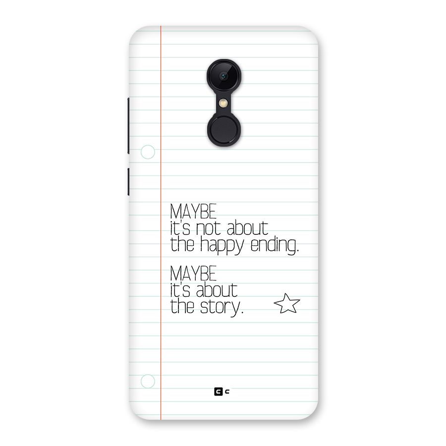 About Story Back Case for Redmi 5