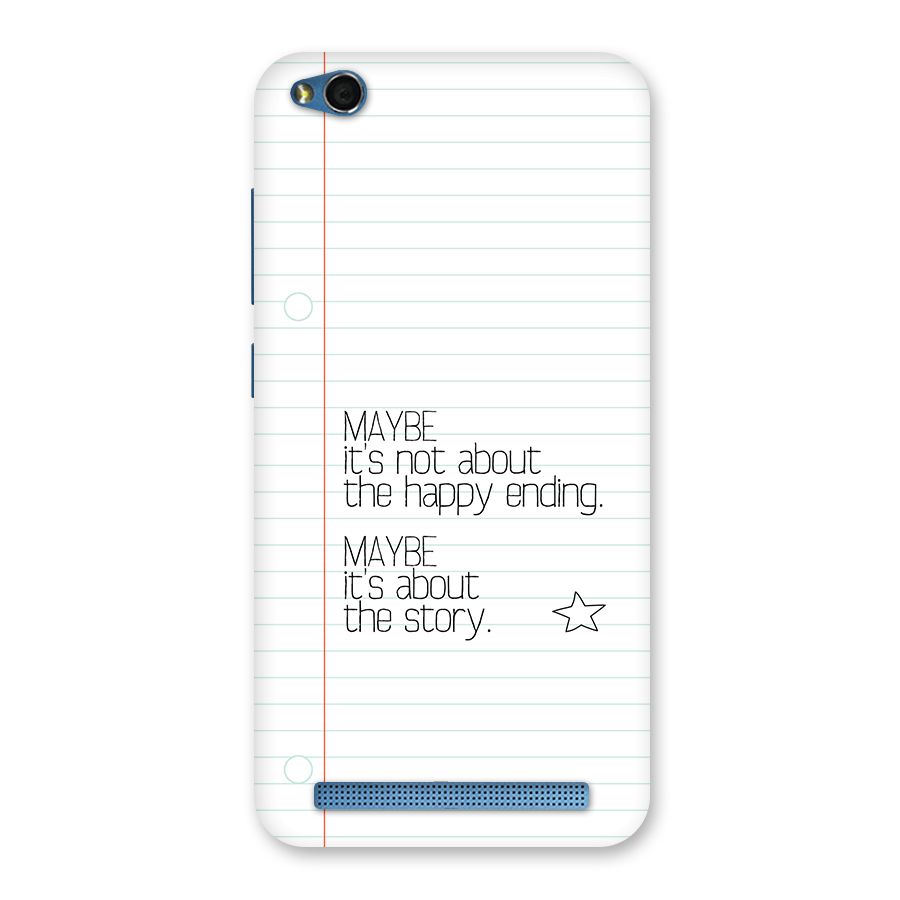 About Story Back Case for Redmi 5A