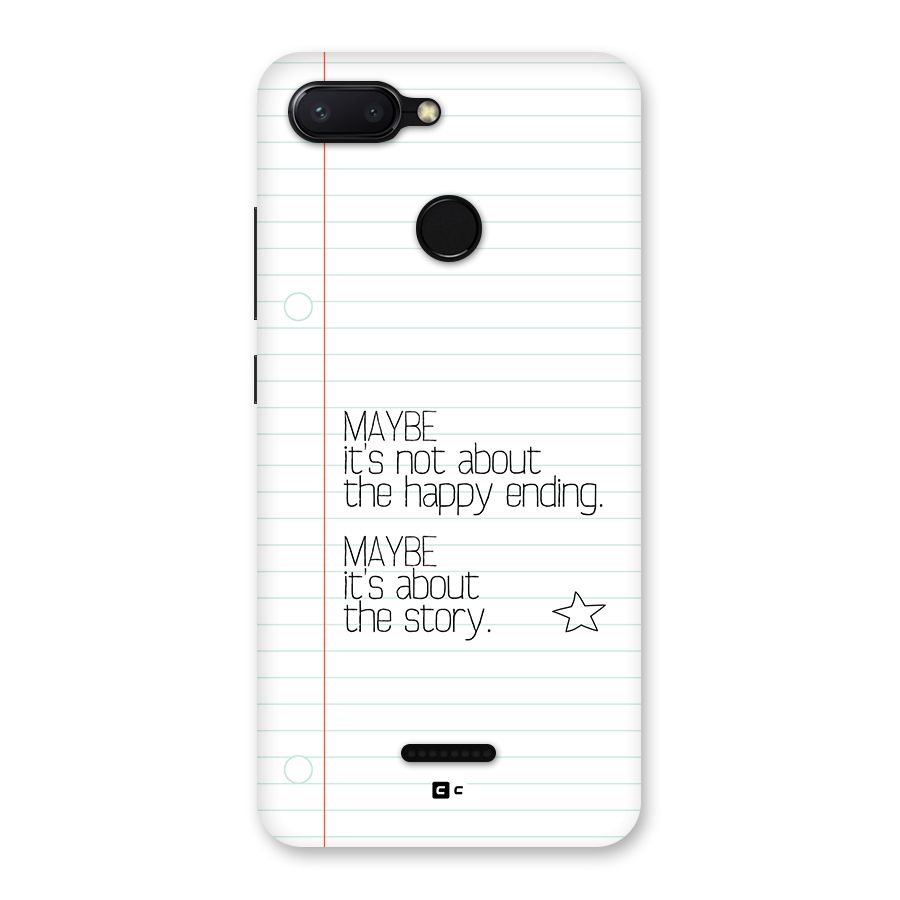 About Story Back Case for Redmi 6