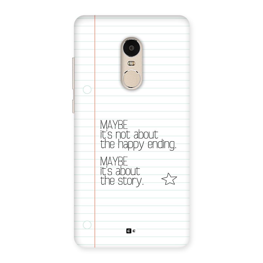 About Story Back Case for Redmi Note 4