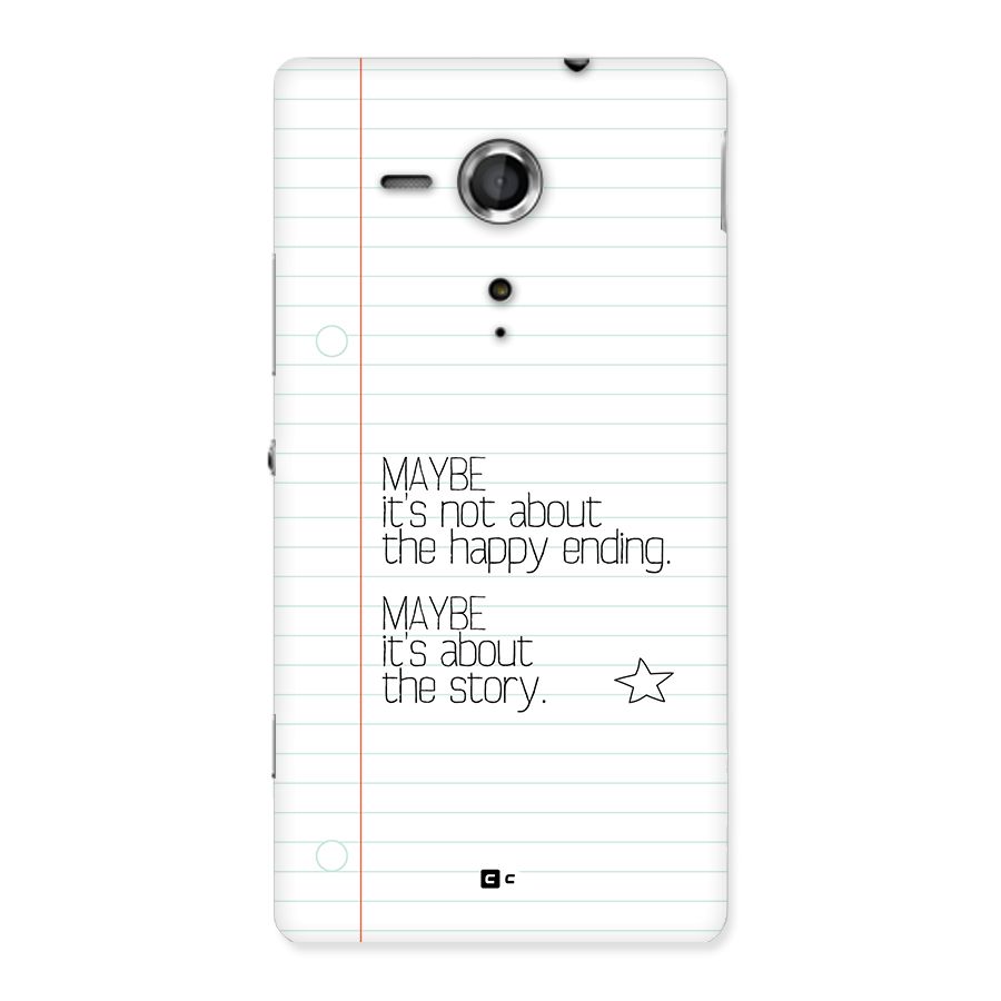 About Story Back Case for Xperia Sp