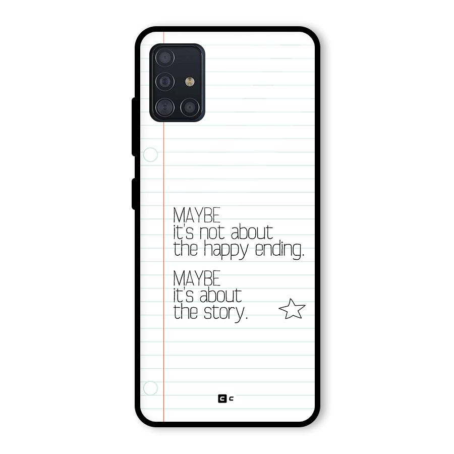 About Story Glass Back Case for Galaxy A51