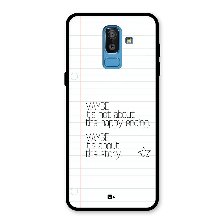 About Story Glass Back Case for Galaxy J8