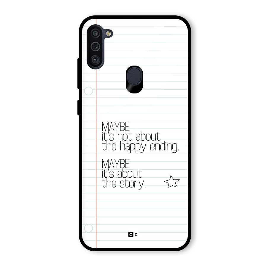 About Story Glass Back Case for Galaxy M11