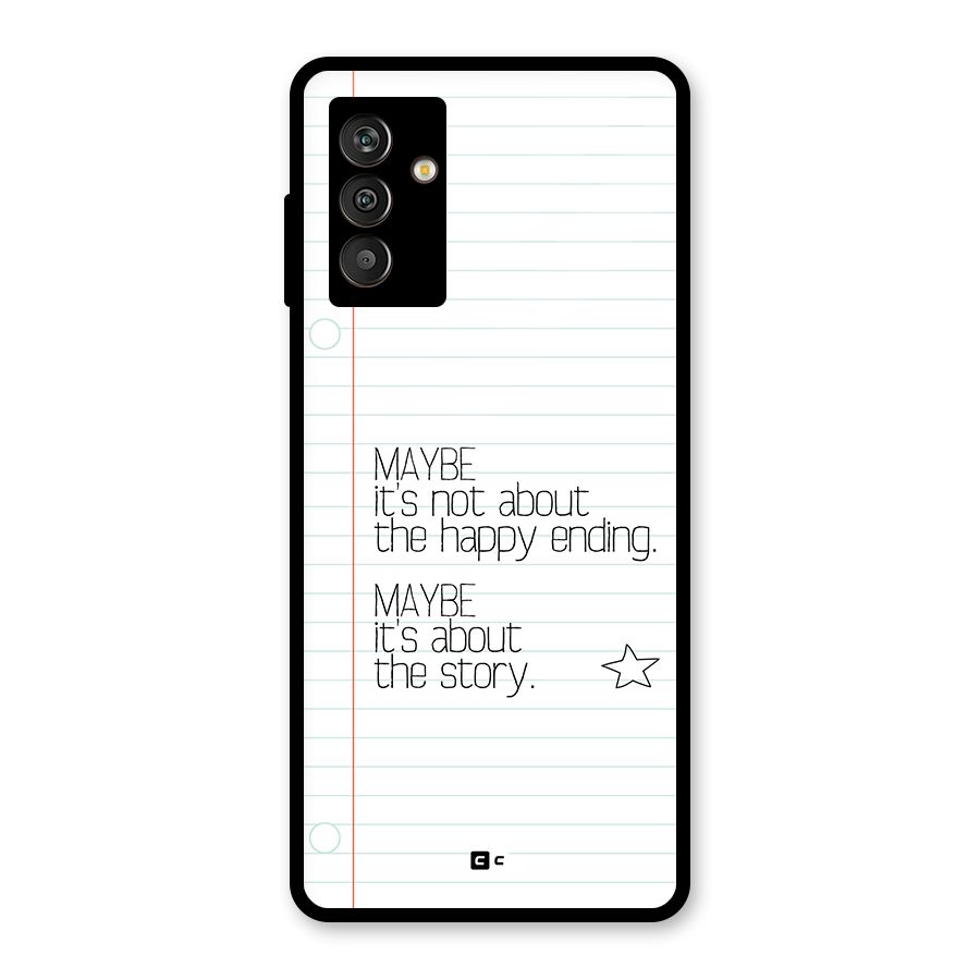 About Story Glass Back Case for Galaxy M13