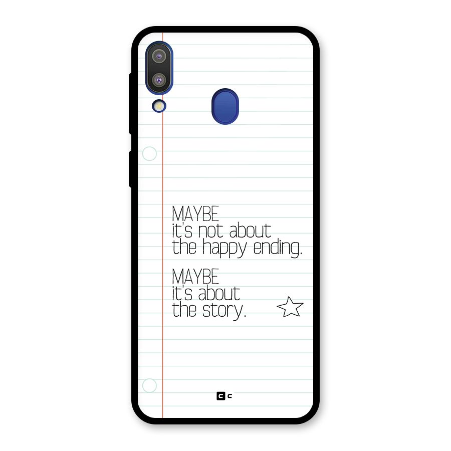 About Story Glass Back Case for Galaxy M20