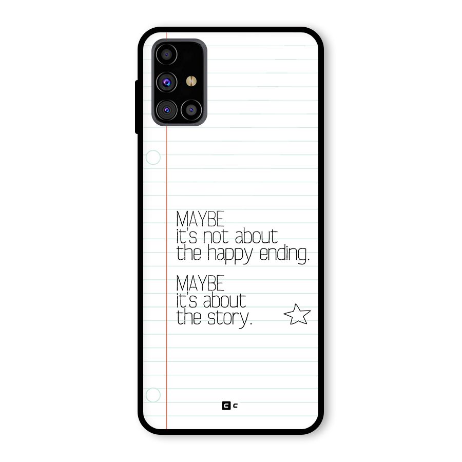 About Story Glass Back Case for Galaxy M31s