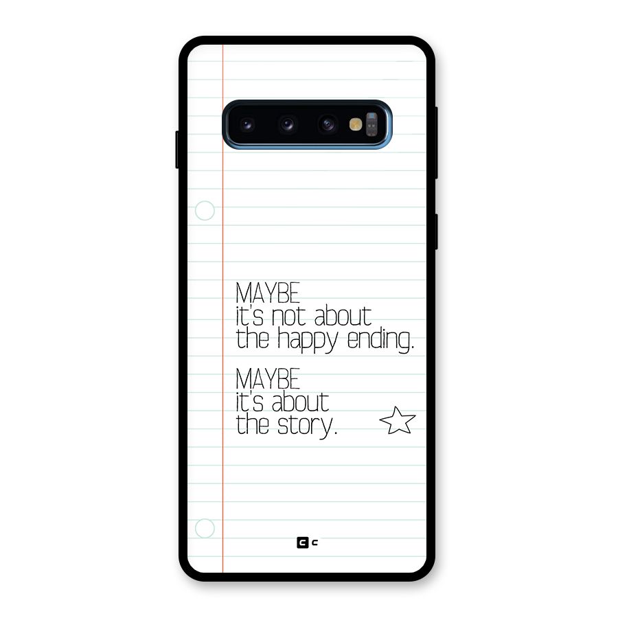 About Story Glass Back Case for Galaxy S10