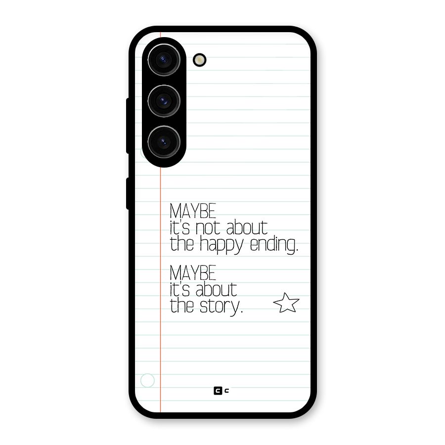 About Story Glass Back Case for Galaxy S23