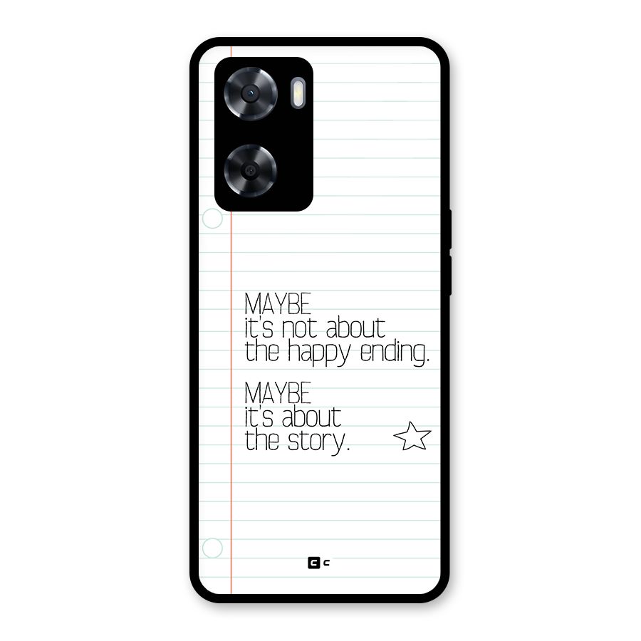 About Story Glass Back Case for Oppo A57 2022