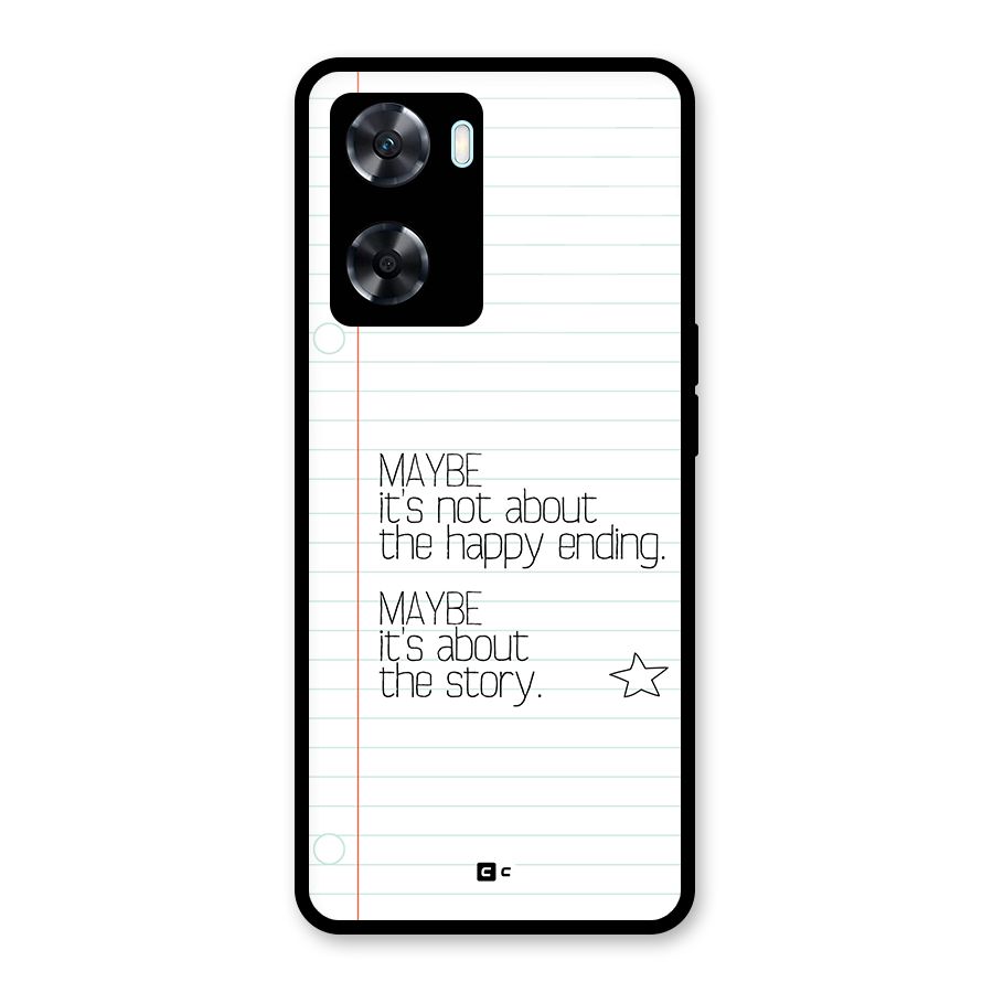 About Story Glass Back Case for Oppo A77