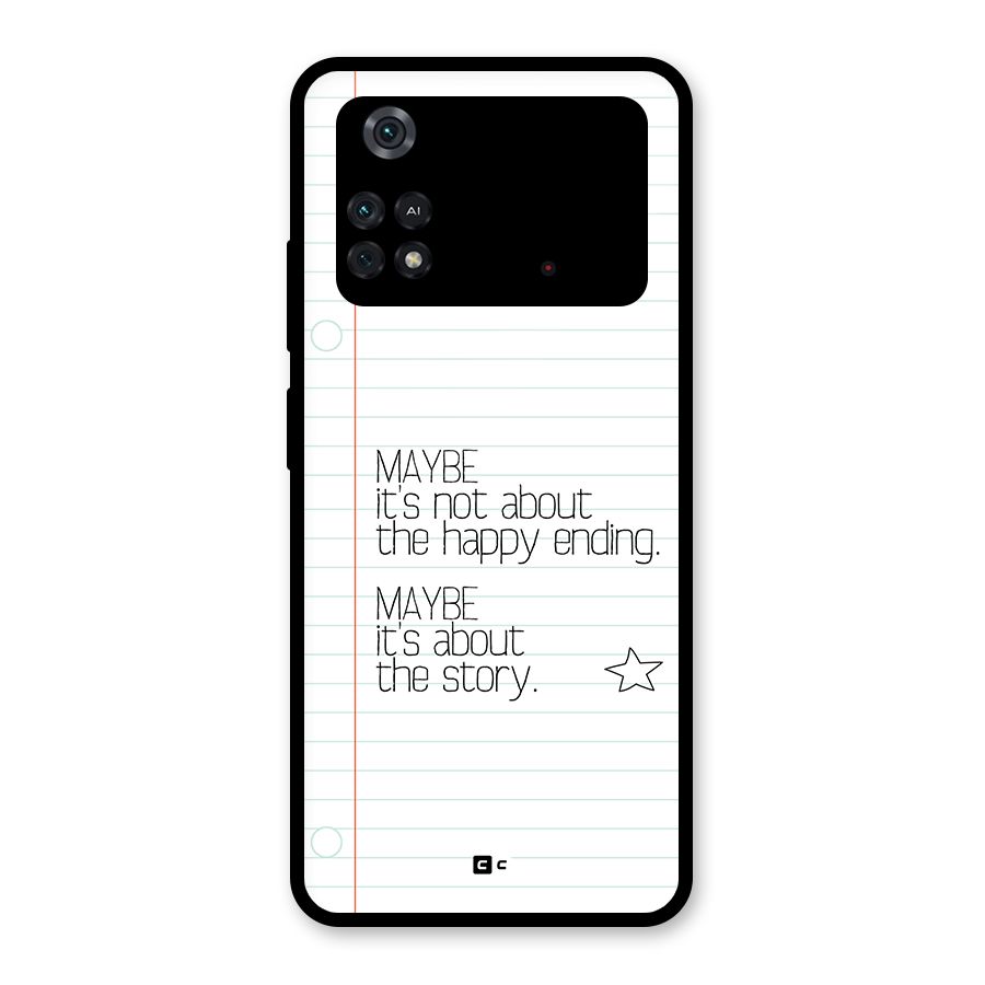 About Story Glass Back Case for Poco M4 Pro 4G