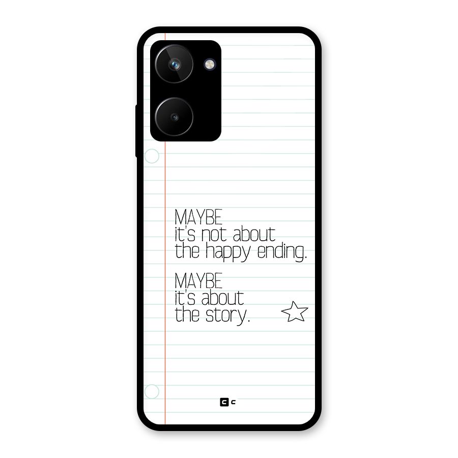 About Story Glass Back Case for Realme 10