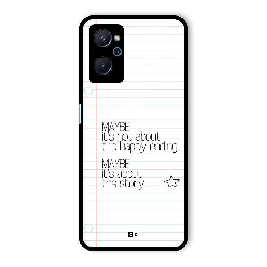 About Story Glass Back Case for Realme 9i