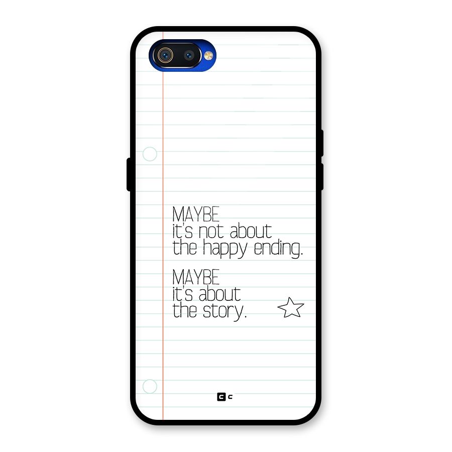About Story Glass Back Case for Realme C2