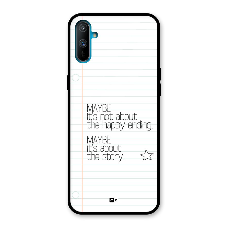 About Story Glass Back Case for Realme C3
