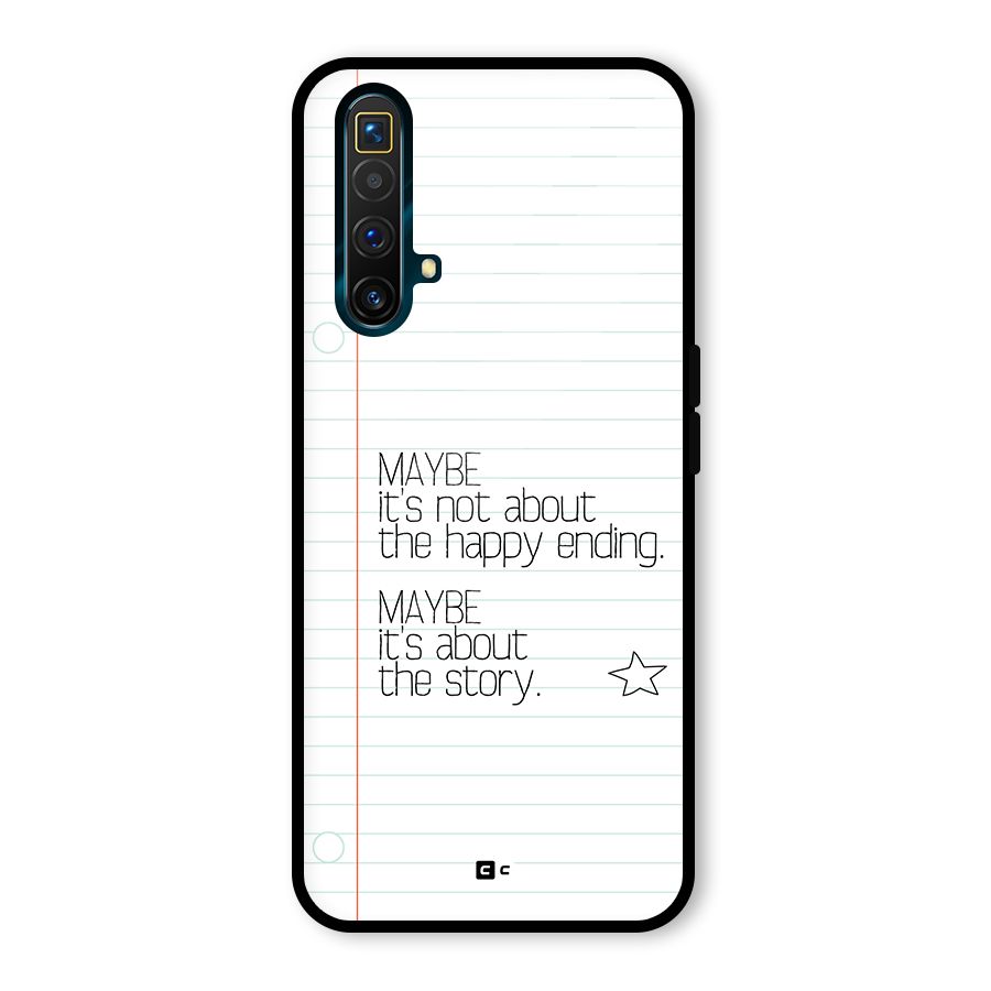 About Story Glass Back Case for Realme X3