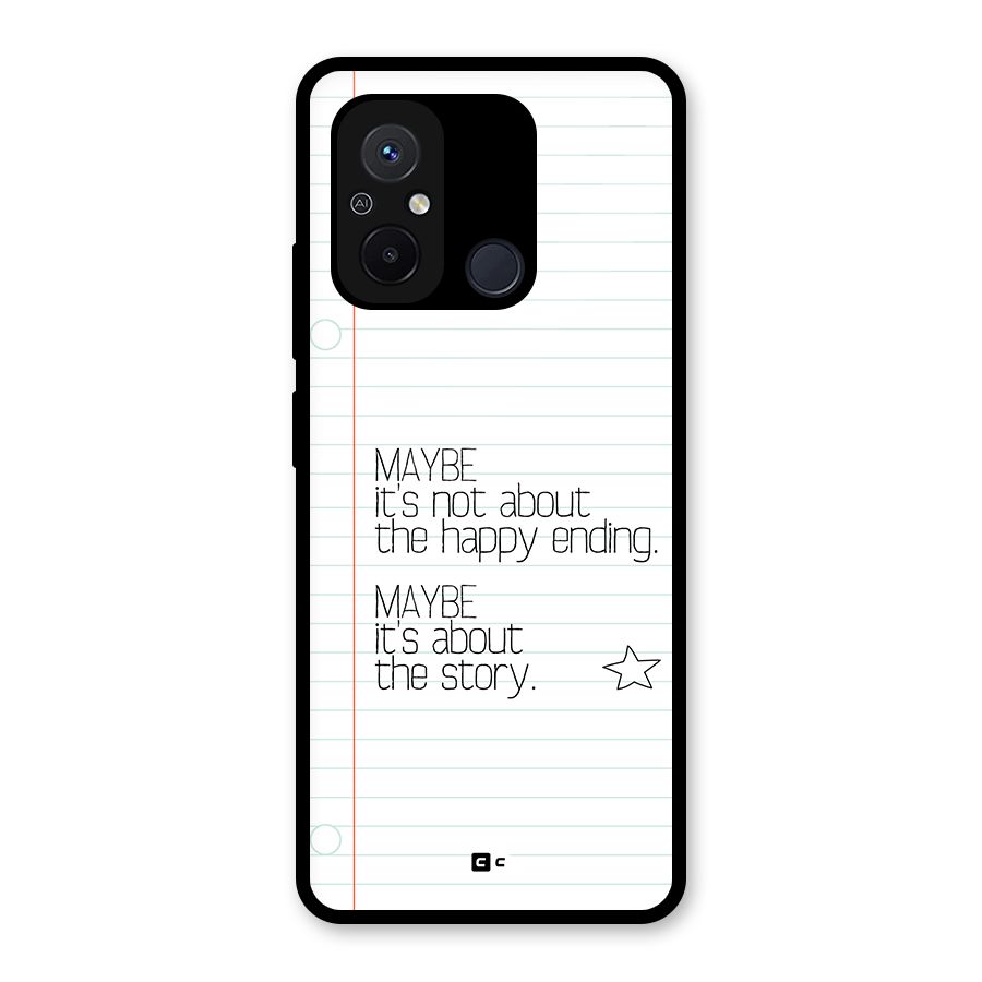 About Story Glass Back Case for Redmi 12C