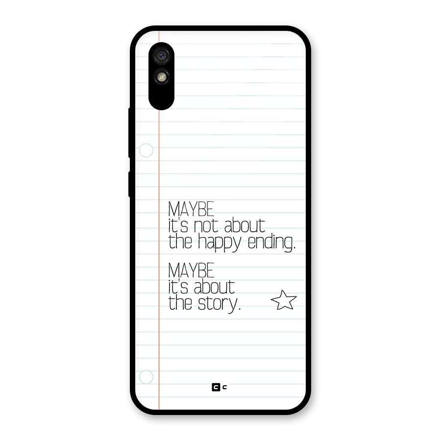 About Story Glass Back Case for Redmi 9A
