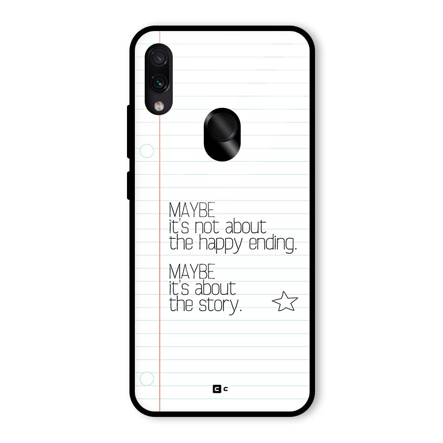 About Story Glass Back Case for Redmi Note 7 Pro