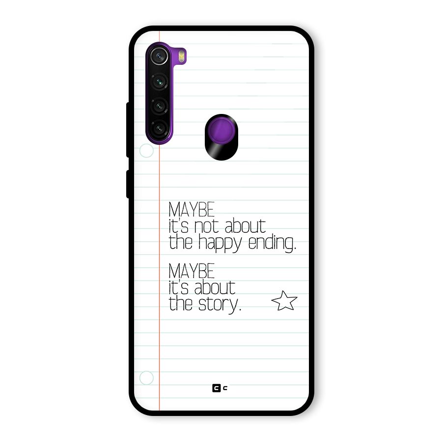 About Story Glass Back Case for Redmi Note 8