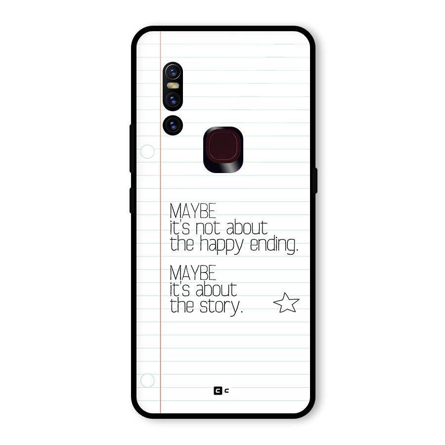 About Story Glass Back Case for Vivo V15
