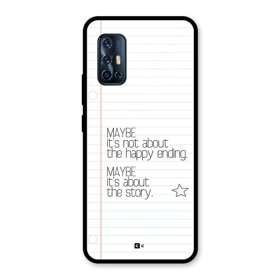 About Story Glass Back Case for Vivo V17